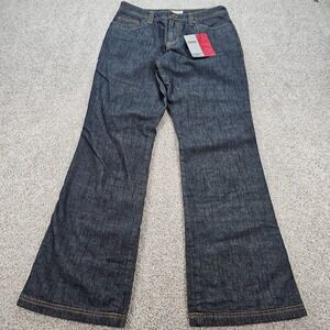 New Guide Series Gander Mountain Women Denim Jeans Flared Leg Plaid Lined Size 8